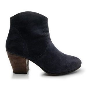 BODEN Boho Boot navy blue suede ankle boots size 37